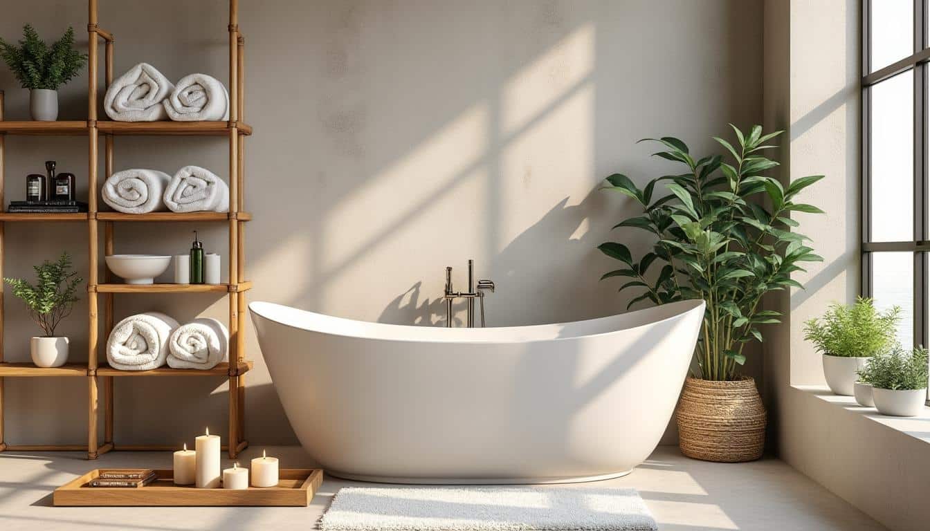 transformez votre salle de bain en un espace spa apaisant sans entreprendre de gros travaux grâce à nos astuces déco simples et efficaces.