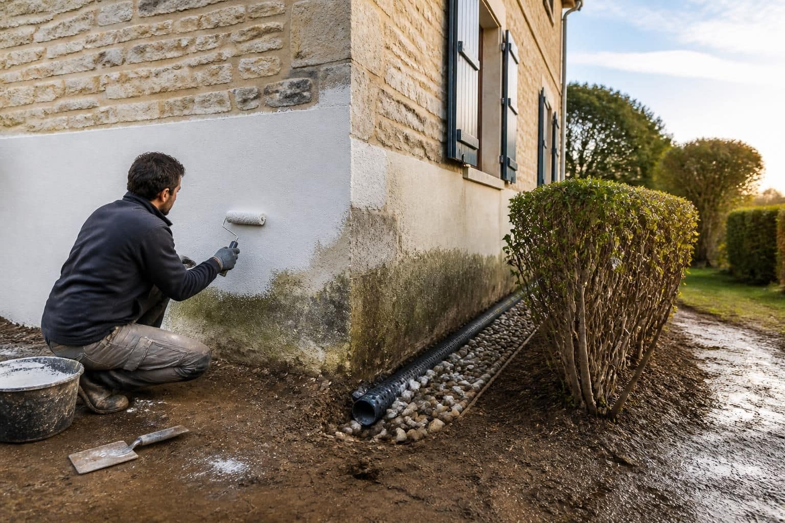 découvrez des solutions efficaces pour réduire l'humidité des murs lors de vos travaux extérieurs et protéger votre maison contre les infiltrations.