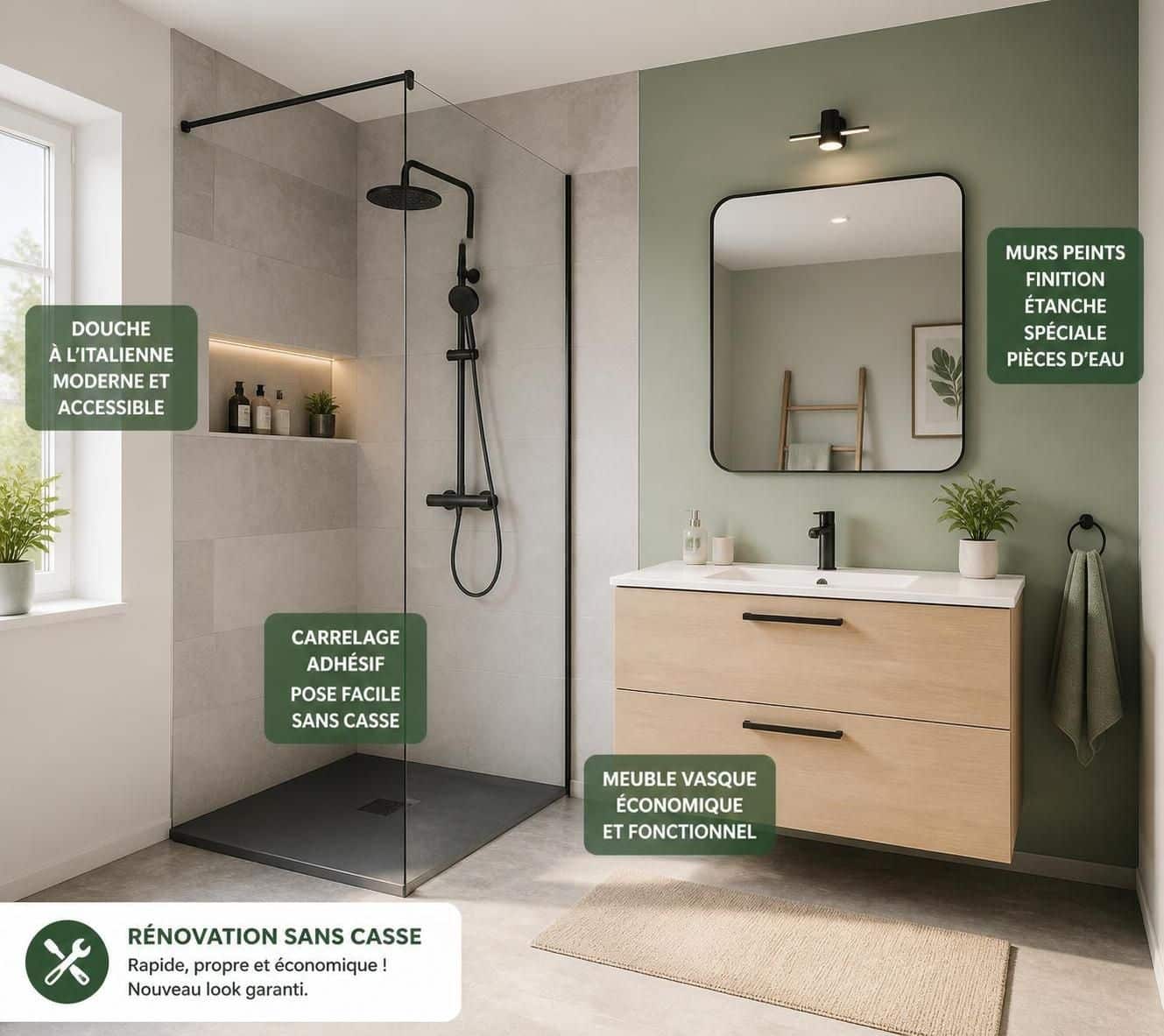 d&eacute;couvrez des astuces et solutions &eacute;conomiques pour r&eacute;nover votre salle de bain sans d&eacute;penser une fortune. transformez votre espace avec un petit budget facilement.